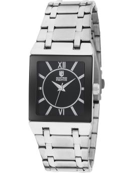 Montres Prestige Classic MPW-0254 Reloj de hombre - Movimiento de cuarzo - Metal con esfera negra - 41 mm