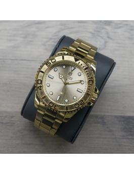 Montres Prestige Diver MPW-0262 Men's Watch - Quartz Movement - Metal with Gold Dial - 43 mm