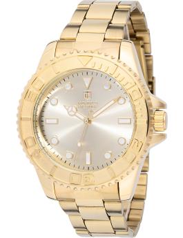 Montres Prestige Diver MPW-0262 Men's Watch - Quartz Movement - Metal with Gold Dial - 43 mm
