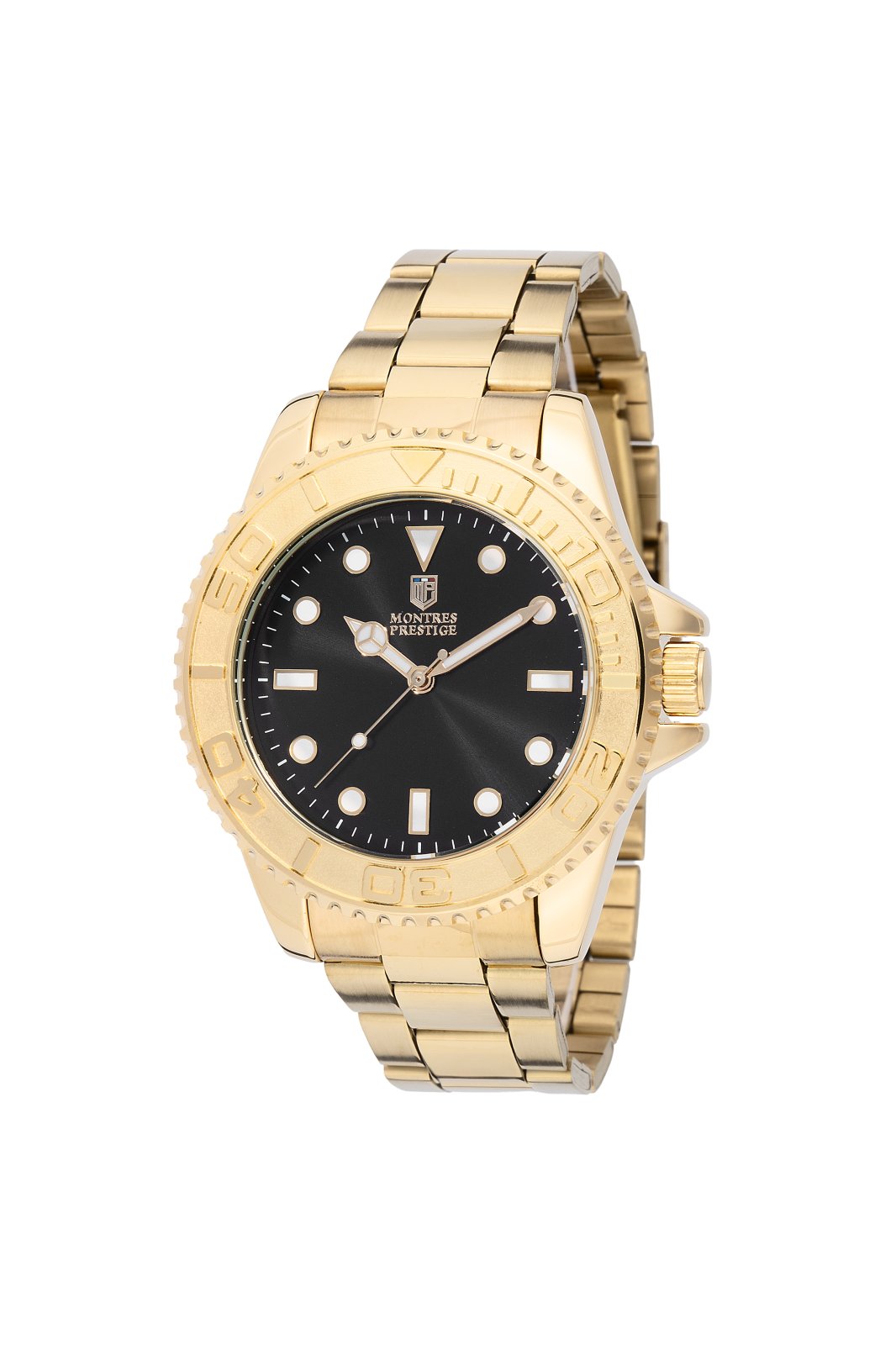 Montres Prestige Classic MPW-0263 Miesten kello - Kvartsikoneisto - Metalli mustalla kellotaululla - 43 mm