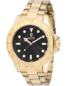 Montres Prestige Classic MPW-0263 Miesten kello - Kvartsikoneisto - Metalli mustalla kellotaululla - 43 mm