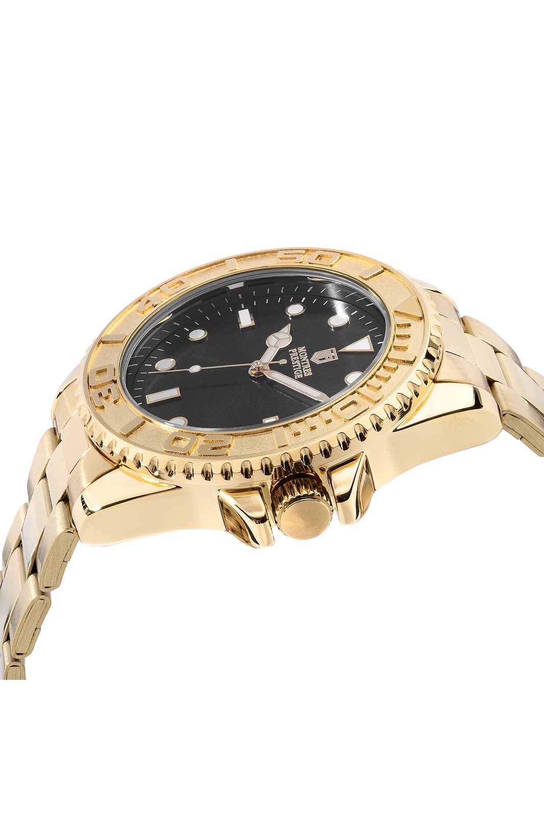 Montres Prestige Classic MPW-0263 Miesten kello - Kvartsikoneisto - Metalli mustalla kellotaululla - 43 mm