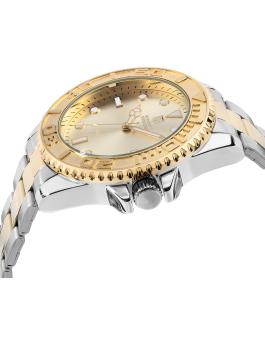 Montres Prestige Diver MPW-0264 Reloj de Hombre - Movimiento de Cuarzo - Metal con Esfera Dorada - 43 mm