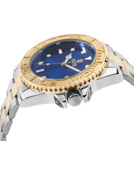 Montres Prestige Classic MPW-0265 Men's Watch - Quartz Movement - Metal with Blue Dial - 43 mm