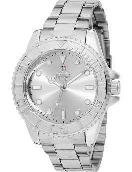 Montres Prestige Diver MPW-0266 Montre Homme - Mouvement &agrave; Quartz - M&eacute;tal avec Cadran Argent&eacute; - 43 mm