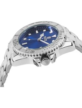Montres Prestige Diver MPW-0268 Herrenuhr - Quarzwerk - Metall mit blauem Zifferblatt - 43 mm