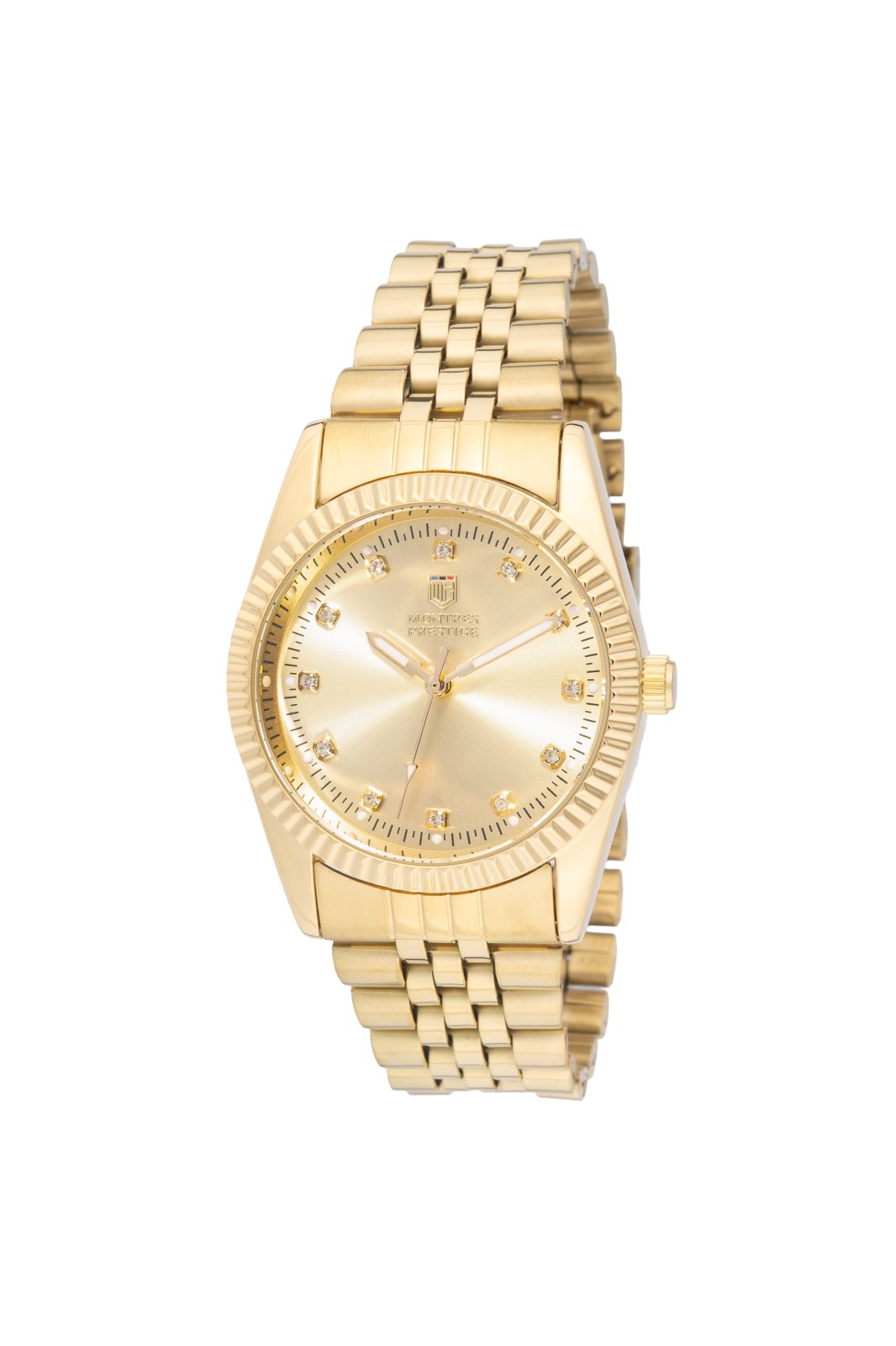 Montres Prestige MPW-0269 Дамски часовник - Кварцов механизъм - със златист циферблат - 38 мм