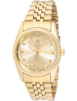 Montres Prestige MPW-0269 Γυναικείο ρολόι - Μηχανισμός Quartz - με χρυσό καντράν - 38 mm