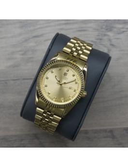 Montres Prestige MPW-0269 Дамски часовник - Кварцов механизъм - със златист циферблат - 38 мм