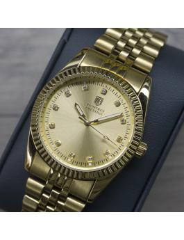 Montres Prestige MPW-0269 Дамски часовник - Кварцов механизъм - със златист циферблат - 38 мм