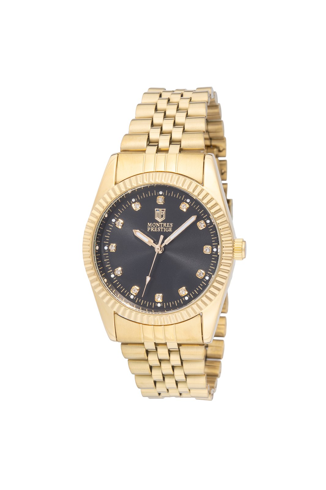 Montres Prestige MPW-0270 Дамски часовник - Кварцов механизъм - с черен циферблат - 38 мм