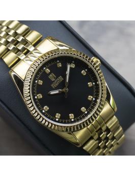 Montres Prestige MPW-0270 Дамски часовник - Кварцов механизъм - с черен циферблат - 38 мм