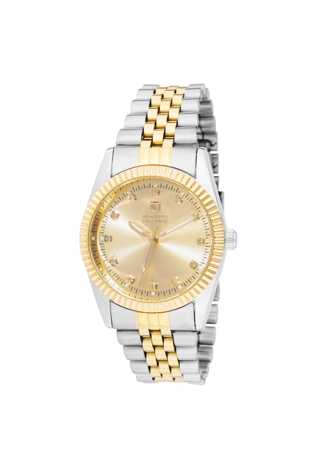 Montres Prestige Classic MPW-0271 Дамски часовник - Кварцов механизъм - Метал с златен циферблат - 38 mm