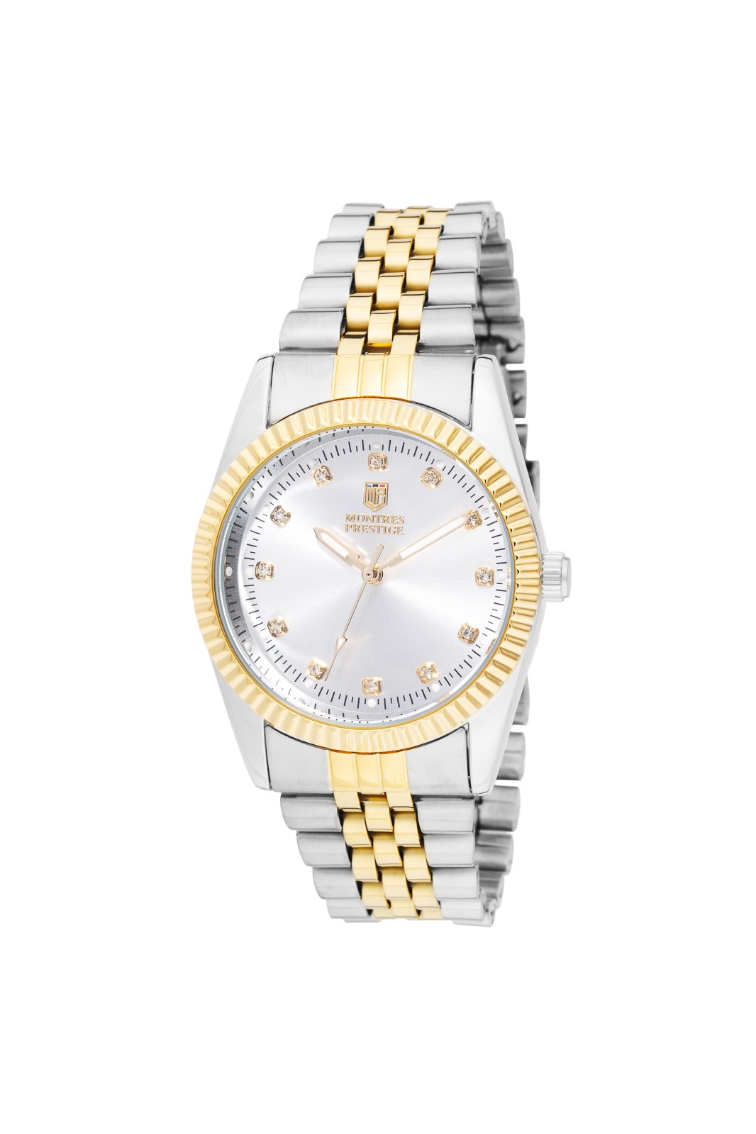 Montres Prestige MPW-0272 Дамски часовник - Кварцов механизъм - със сребрист циферблат - 38 мм