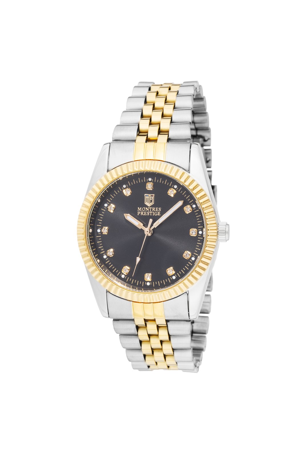 Montres Prestige Classic MPW-0273 Дамски часовник - Кварцов механизъм - Метал с черен циферблат - 38 mm