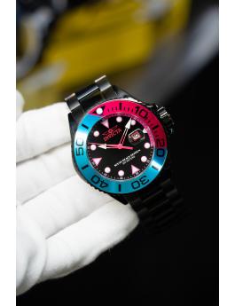 Invicta Grand Diver 48614 Reloj de Hombre - Movimiento de Cuarzo - Acero Inoxidable con Esfera Negra - 52 mm - Edición South Beach