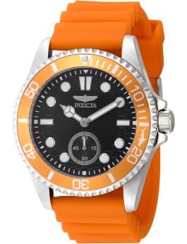 Invicta Pro Diver 49337 Men's Watch - Quartz Movement - Stainless Steel with Black Dial - 43 mm