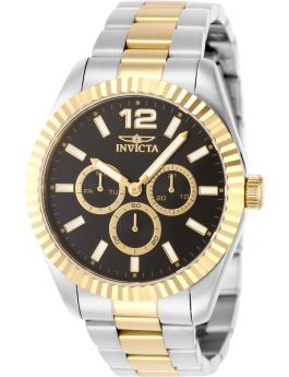 Invicta Specialty 49515 Men's Watch - Quartz Movement - Stainless Steel with Black Dial - 43 mm