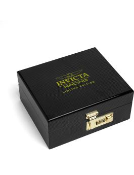 Invicta Racing 69134 Relógio Masculino - Movimento Automático - Aço Inoxidável com Mostrador Preto - 46 mm