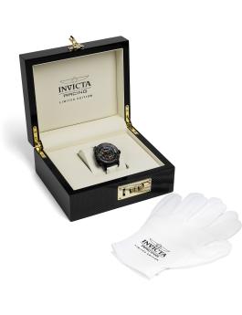Invicta Racing 69134 Relógio Masculino - Movimento Automático - Aço Inoxidável com Mostrador Preto - 46 mm