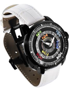 Invicta Racing 69134 Reloj de Hombre - Movimiento Automático - Acero Inoxidable con Esfera Negra - 46 mm