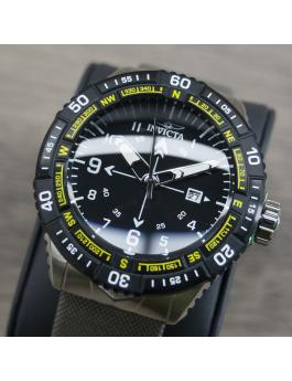 Invicta Coalition Forces 49508 Reloj de Hombre - Movimiento de Cuarzo - Acero Inoxidable con Esfera Negra - 49 mm