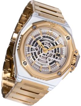 TechnoMarine Carbon Nautic TM-525004 Reloj de Hombre - Movimiento Automático - Fibra de Carbono con Esfera Blanca - 45 mm
