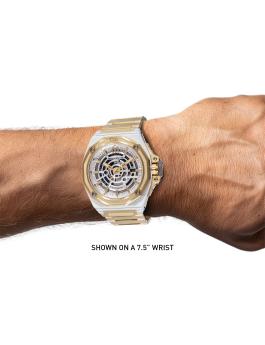 TechnoMarine Carbon Nautic TM-525004 Reloj de Hombre - Movimiento Automático - Fibra de Carbono con Esfera Blanca - 45 mm