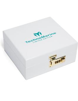 TechnoMarine Carbon Nautic TM-525004 Reloj de Hombre - Movimiento Automático - Fibra de Carbono con Esfera Blanca - 45 mm