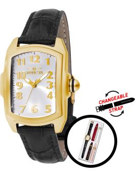 Invicta Lupah 49816 Reloj de Mujer - Movimiento de Cuarzo - Acero Inoxidable con Esfera Plateada - 29 mm