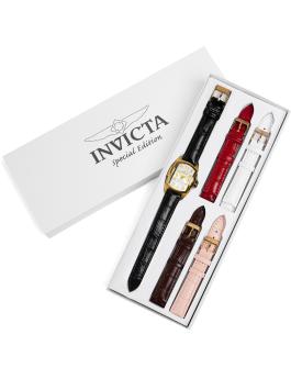 Invicta Lupah 49816 Reloj de Mujer - Movimiento de Cuarzo - Acero Inoxidable con Esfera Plateada - 29 mm