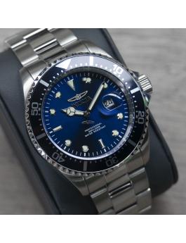 Invicta Pro Diver 22054 Reloj de Hombre - Movimiento de Cuarzo - Acero Inoxidable con Esfera Azul - 43 mm