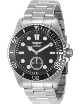 Invicta Pro Diver 49421 Men's Watch - Quartz Movement - Stainless Steel with Black Dial - 43 mm