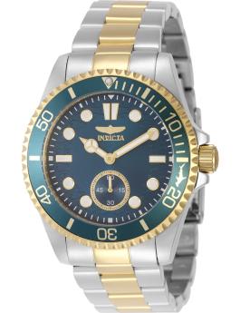 Invicta Pro Diver 49424 Men's Watch - Quartz Movement - Stainless Steel with Blue Dial - 43 mm