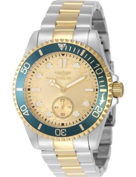 Invicta Pro Diver 49425 Men's Watch - Quartz Movement - Stainless Steel with Gold Dial - 43 mm