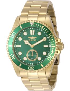 Invicta Pro Diver 49430 Men's Watch - Quartz Movement - Stainless Steel with Green Dial - 43 mm