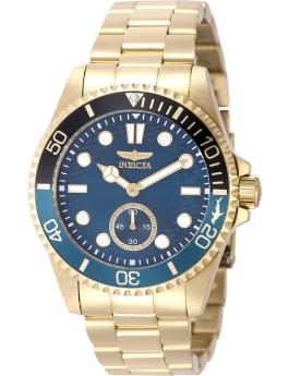 Invicta Pro Diver 49435 Men's Watch - Quartz Movement - Stainless Steel with Blue Dial - 43 mm