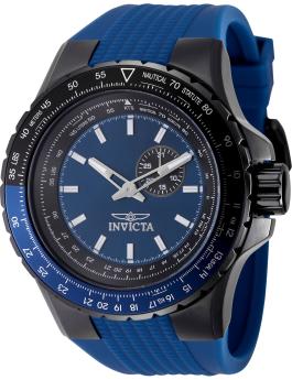 Invicta Aviator 49722 Rel&oacute;gio Masculino - Movimento de Quartzo - A&ccedil;o Inoxid&aacute;vel com Mostrador Azul - 50 mm