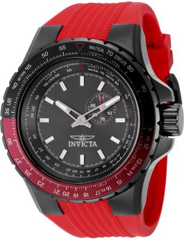 Invicta Aviator 49724 Orologio da Uomo - Movimento al Quarzo - Acciaio Inossidabile con Quadrante Grigio - 50 mm