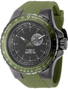 Invicta Aviator 49729 Orologio da Uomo - Movimento al Quarzo - Acciaio Inossidabile con Quadrante Nero - 50 mm