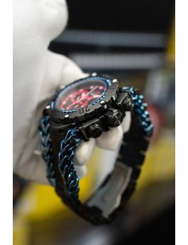Invicta Gladiator 48611 Reloj de Hombre - Movimiento de Cuarzo - Acero Inoxidable con Esfera Rosa - 58 mm - Edición South Beach