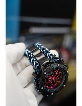 Invicta Gladiator 48611 Reloj de Hombre - Movimiento de Cuarzo - Acero Inoxidable con Esfera Rosa - 58 mm - Edición South Beach