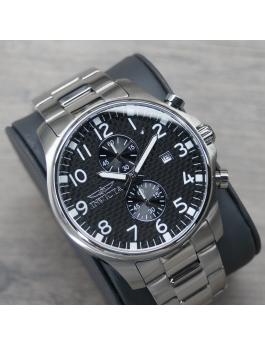 Invicta Specialty 0379 Montre Homme - Mouvement Quartz - Acier Inoxydable avec Cadran Noir - 48 mm