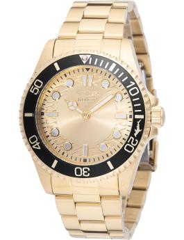 Invicta Pro Diver 49700 Men's Watch - Quartz Movement - Stainless Steel with Gold Dial - 43 mm