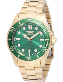 Invicta Pro Diver 49702 Men's Watch - Quartz Movement - Stainless Steel with Green Dial - 43 mm