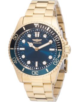 Invicta Pro Diver 49707 Men's Watch - Quartz Movement - Stainless Steel with Blue Dial - 43 mm