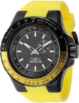 Invicta Aviator 49723 Rel&oacute;gio Masculino - Movimento Quartz - A&ccedil;o Inoxid&aacute;vel com Mostrador Cinza - 50 mm
