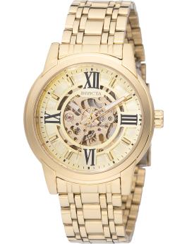 Invicta Objet D Art 69129 Orologio da Uomo - Movimento Automatico - Acciaio Inossidabile con Quadrante Dorato - 41 mm