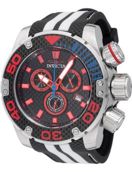 Invicta Sea Hunter 48992 Orologio da Uomo - Movimento al Quarzo - Acciaio Inossidabile con Quadrante Nero - 52 mm