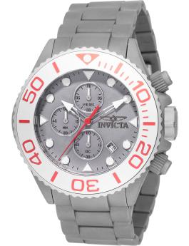 Invicta Grand Diver 49146 Relógio Masculino - Movimento Quartz - Aço Inoxidável com Mostrador Cinza - 52 mm